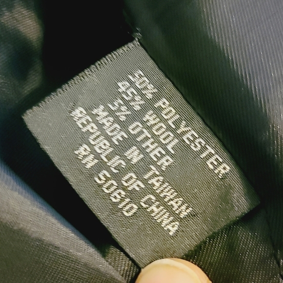 Sasson | Women's Vintage Chevron Striped Wool Jacket Blazer (Size 10/11) - Picture 4 of 15